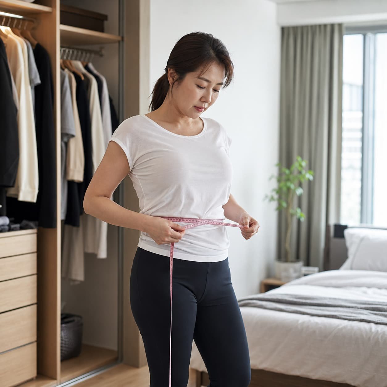 마운자로 위고비 오젬픽 비만주사 비교 허리 줄자 측정